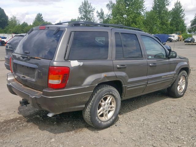 1J4GW68N3XC623583 - 1999 JEEP GRAND CHER GRAY photo 4