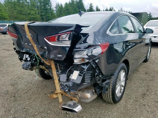 5NPE24AA7JH679915 - 2018 HYUNDAI SONATA ECO BLACK photo 4