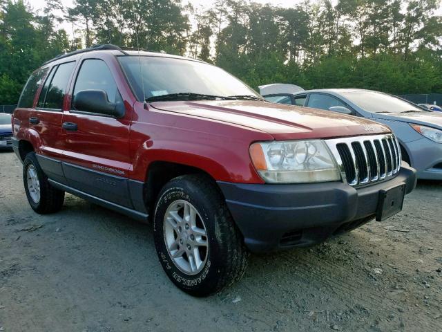 1J4GW48S33C591724 - 2003 JEEP GRAND CHER RED photo 1