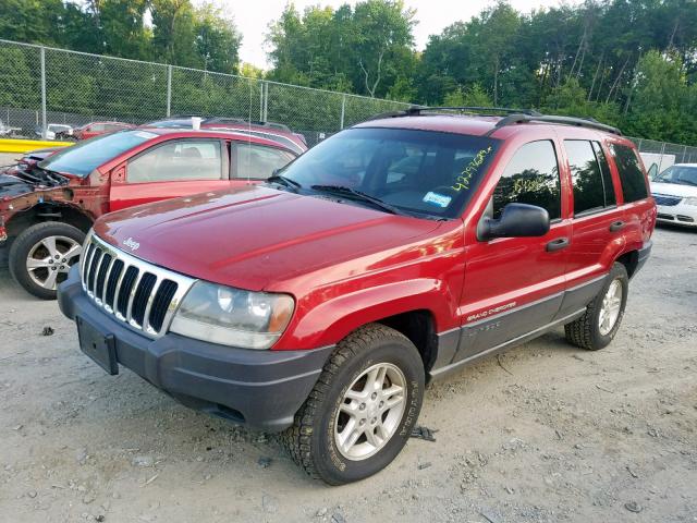 1J4GW48S33C591724 - 2003 JEEP GRAND CHER RED photo 2