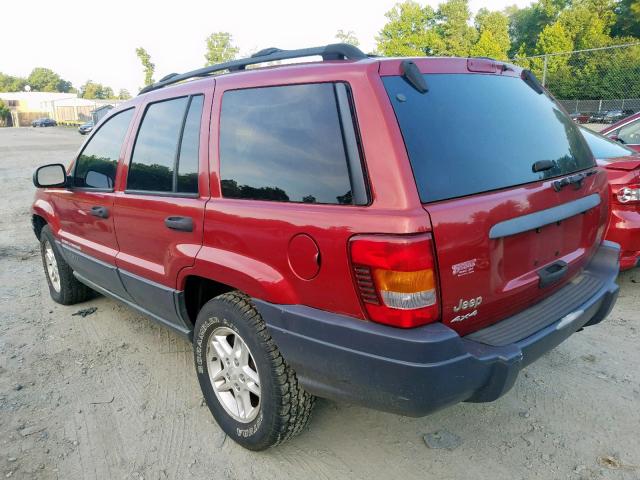 1J4GW48S33C591724 - 2003 JEEP GRAND CHER RED photo 3