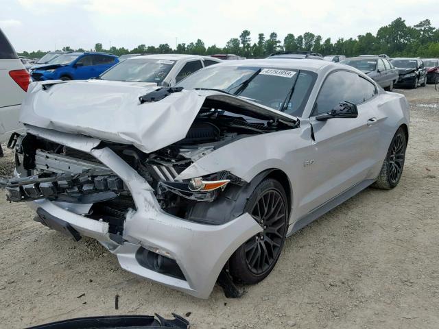 1FA6P8CF6G5317319 - 2016 FORD MUSTANG GT SILVER photo 2
