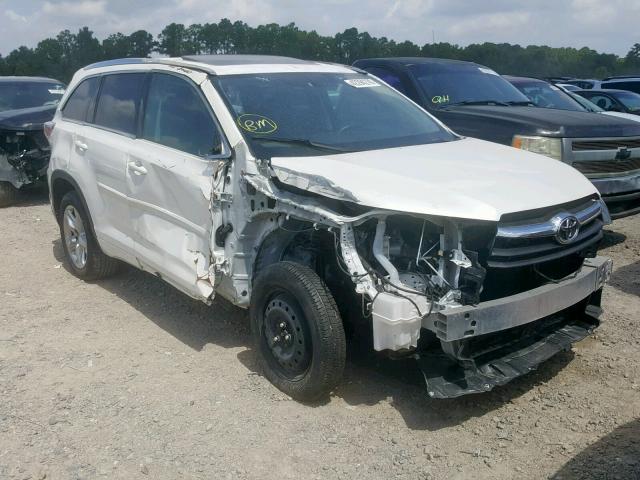 5TDYKRFH3GS182184 - 2016 TOYOTA HIGHLANDER WHITE photo 1