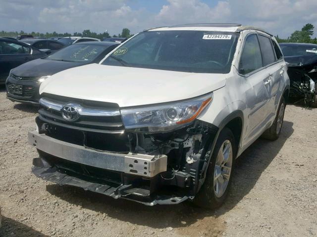 5TDYKRFH3GS182184 - 2016 TOYOTA HIGHLANDER WHITE photo 2