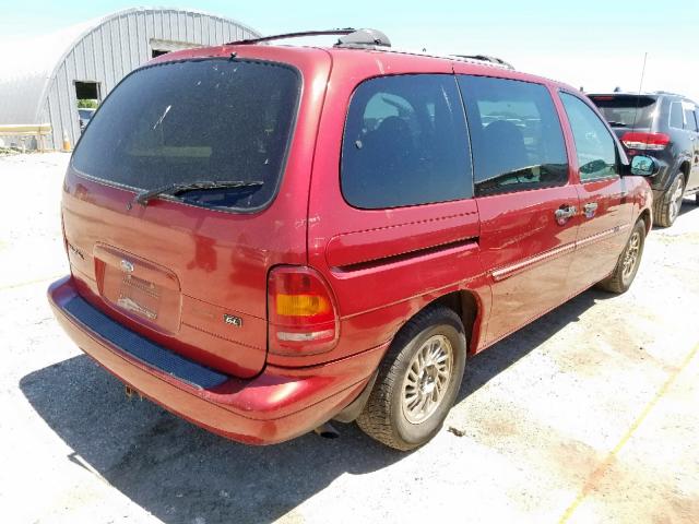 2FMZA5140WBD37967 - 1998 FORD WINDSTAR W RED photo 4