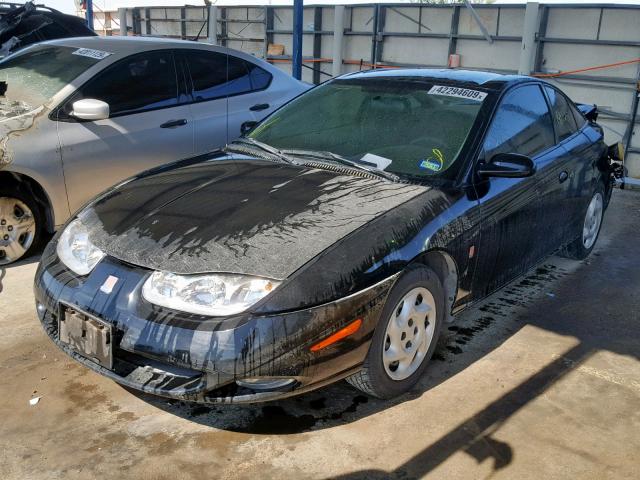 1G8ZY12732Z289853 - 2002 SATURN SC2 BLACK photo 2