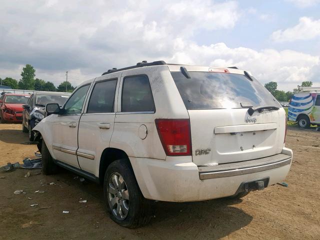 1J8HR58N58C150811 - 2008 JEEP GRAND CHER WHITE photo 3