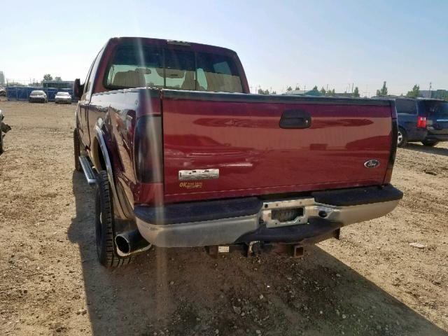 1FTWW31PX5EA51246 - 2005 FORD F350 SRW S RED photo 3