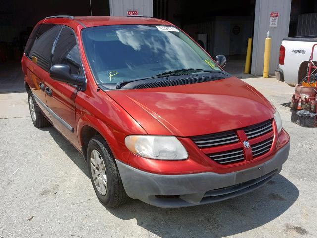 1D4GP25R77B244551 - 2007 DODGE CARAVAN SE MAROON photo 1