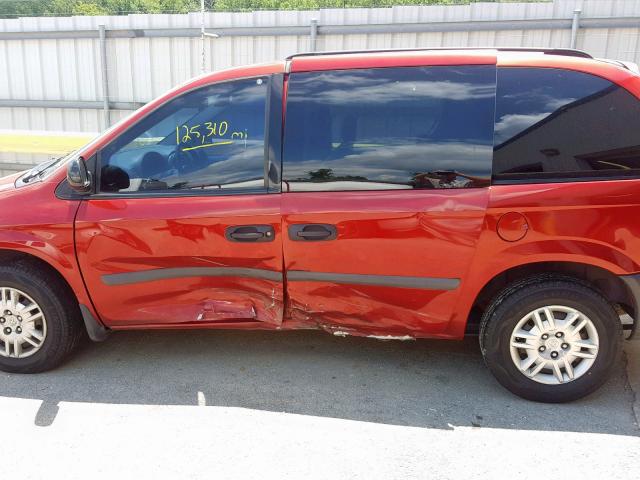 1D4GP25R77B244551 - 2007 DODGE CARAVAN SE MAROON photo 9