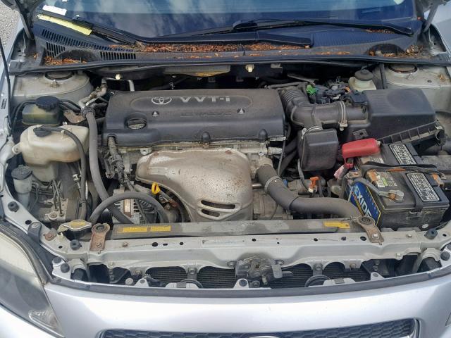 JTKDE177550026766 - 2005 TOYOTA SCION TC ვერცხლისფერი ფოტო 7