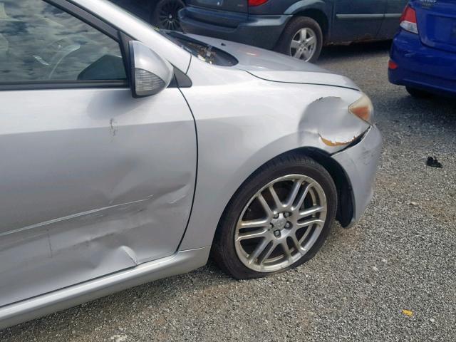 JTKDE177550026766 - 2005 TOYOTA SCION TC ვერცხლისფერი ფოტო 9