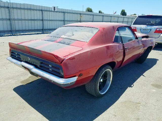 223379L102625 - 1969 PONTIAC FIREBIRD RED photo 4