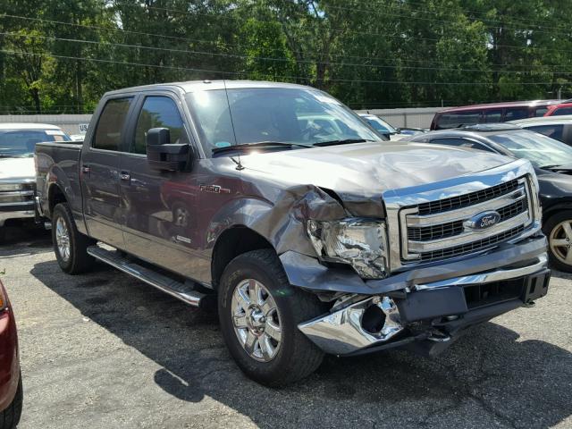 1FTFW1ET4EFC18075 - 2014 FORD F150 SUPER GRAY photo 1