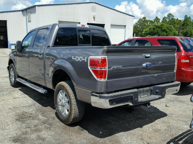 1FTFW1ET4EFC18075 - 2014 FORD F150 SUPER GRAY photo 3