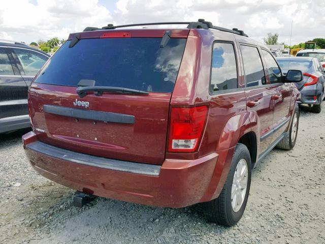 1J8GS48K38C153237 - 2008 JEEP GRAND CHER RED photo 4