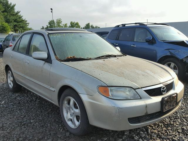 JM1BJ225820517270 - 2002 MAZDA PROTEGE DX BEIGE photo 1