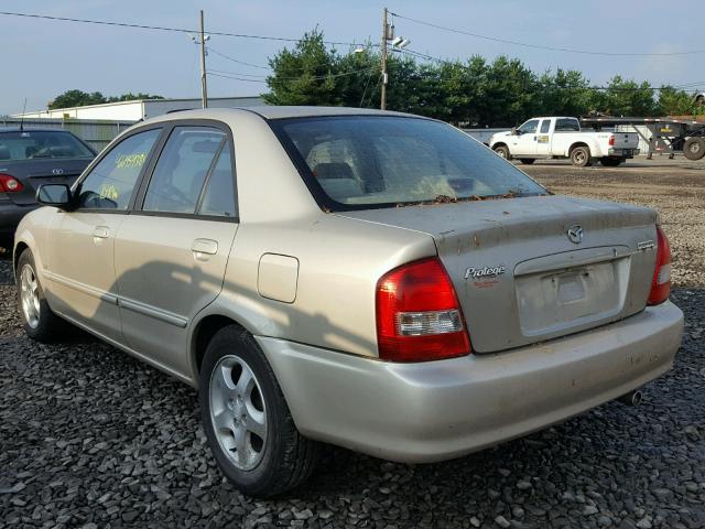 JM1BJ225820517270 - 2002 MAZDA PROTEGE DX BEIGE photo 3