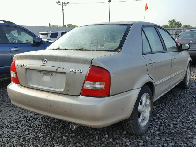 JM1BJ225820517270 - 2002 MAZDA PROTEGE DX BEIGE photo 4