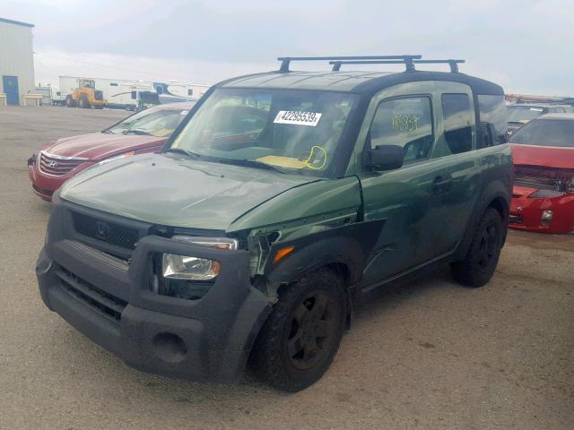 5J6YH28694L025896 - 2004 HONDA ELEMENT EX GREEN photo 2