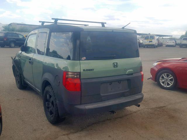 5J6YH28694L025896 - 2004 HONDA ELEMENT EX GREEN photo 3