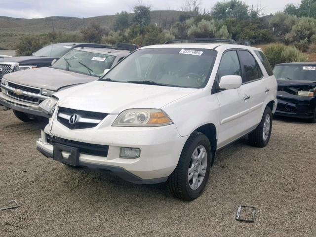 2HNYD18855H554543 - 2005 ACURA MDX TOURIN WHITE photo 2