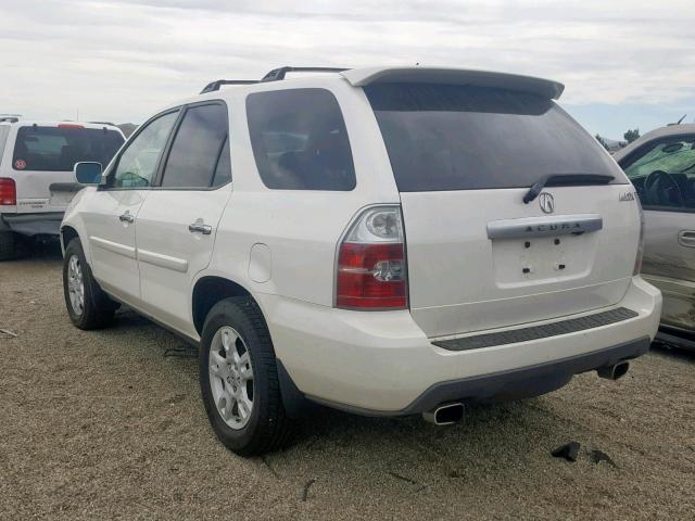 2HNYD18855H554543 - 2005 ACURA MDX TOURIN WHITE photo 3