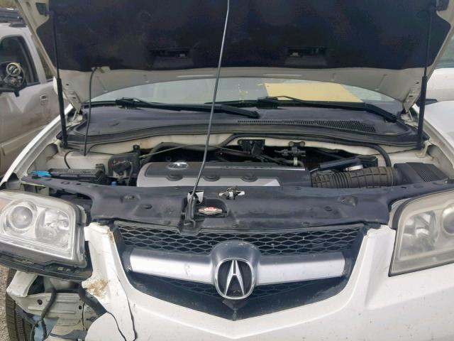 2HNYD18855H554543 - 2005 ACURA MDX TOURIN WHITE photo 7