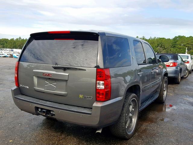 1GKFC13528R212909 - 2008 GMC YUKON HYBR GRAY photo 4