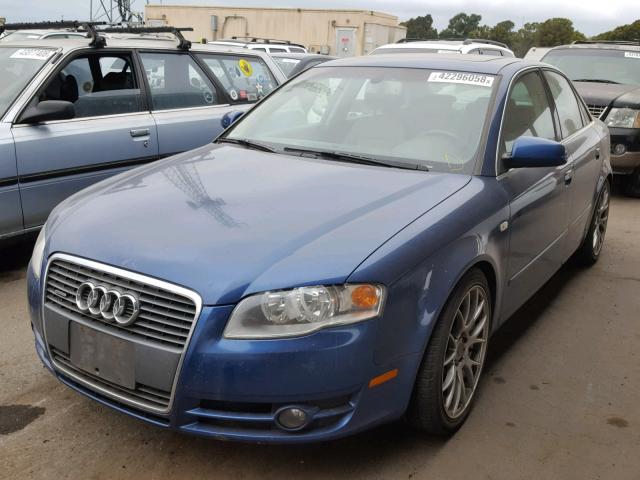 WAUDF78EX6A222716 - 2006 AUDI A4 2.0T QU BLUE photo 2