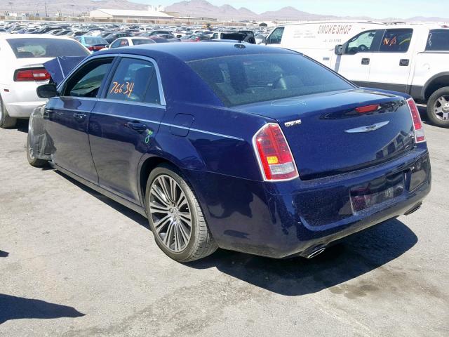 2C3CCABG6DH739934 - 2013 CHRYSLER 300 S BLUE photo 3