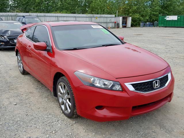 1HGCS12858A017299 - 2008 HONDA ACCORD EXL RED photo 1