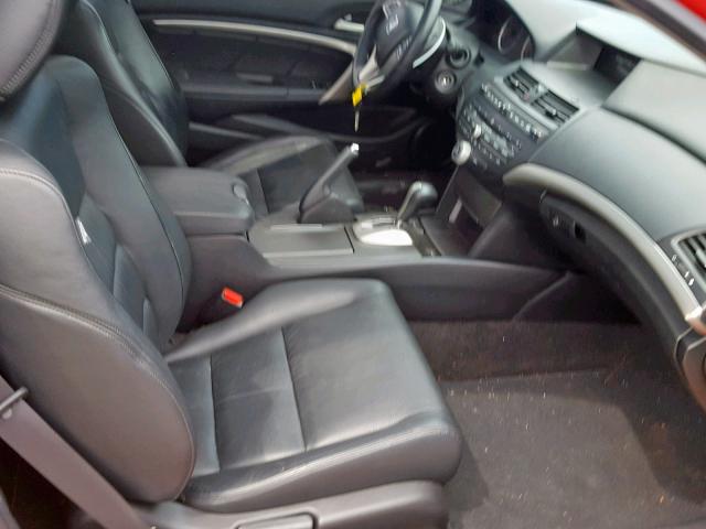 1HGCS12858A017299 - 2008 HONDA ACCORD EXL RED photo 5