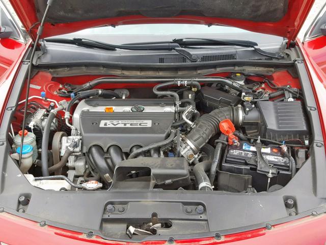 1HGCS12858A017299 - 2008 HONDA ACCORD EXL RED photo 7