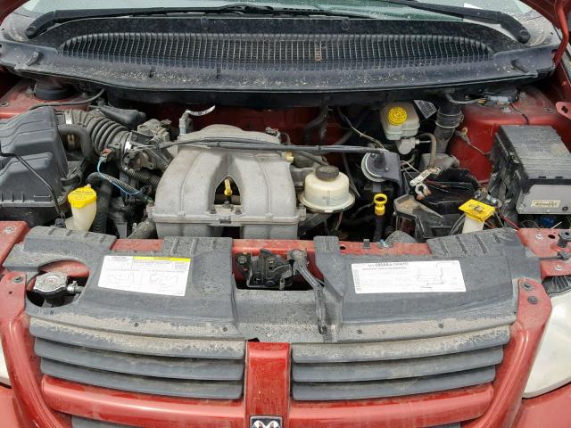 1D4GP25B16B755819 - 2006 DODGE CARAVAN SE RED photo 7