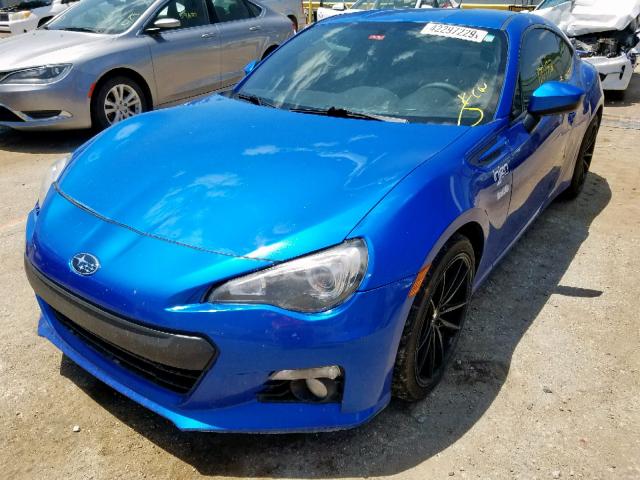 JF1ZCAC12D1608942 - 2013 SUBARU BRZ 2.0 LI BLUE photo 2