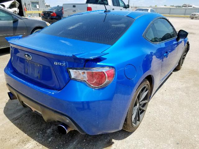 JF1ZCAC12D1608942 - 2013 SUBARU BRZ 2.0 LI BLUE photo 4