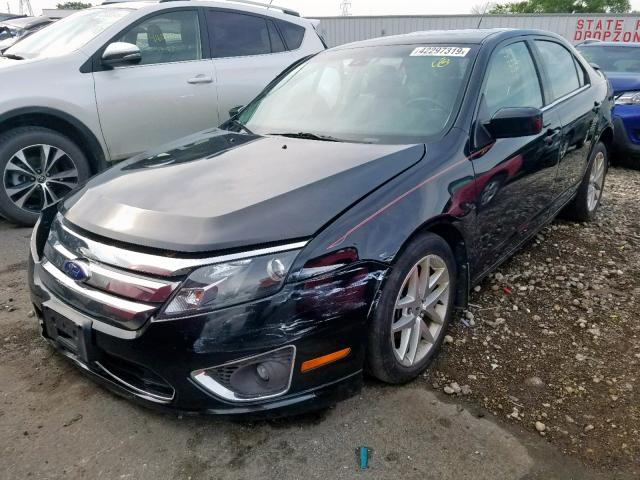 3FAHP0JA0BR266830 - 2011 FORD FUSION SEL BLACK photo 2