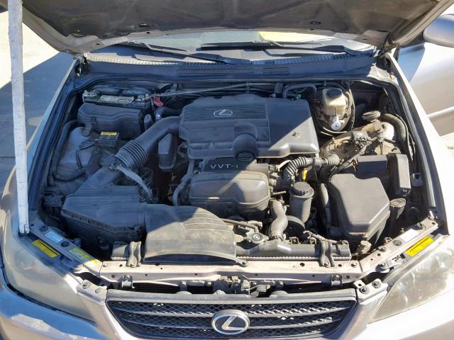 JTHBD192230073395 - 2003 LEXUS IS 300 GRAY photo 7