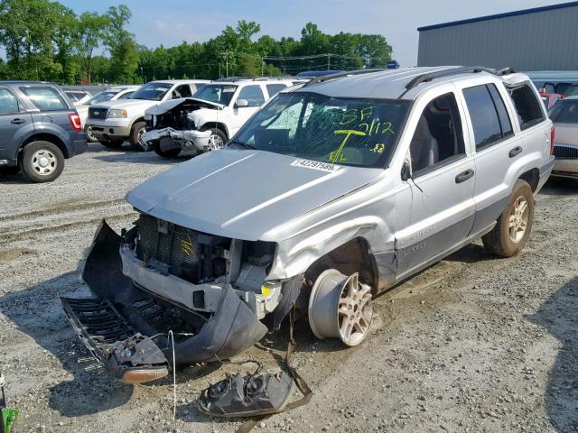 1J4GX48S33C550278 - 2003 JEEP GRAND CHER SILVER photo 2