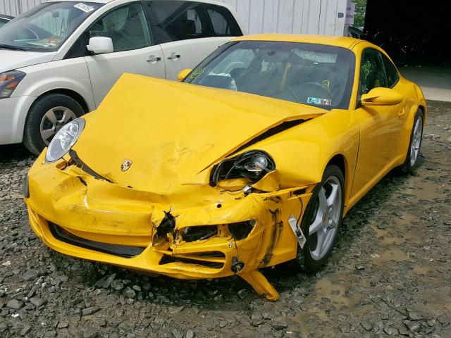 WP0AA299X5S716396 - 2005 PORSCHE 911 NEW GE YELLOW photo 2