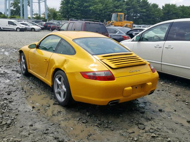 WP0AA299X5S716396 - 2005 PORSCHE 911 NEW GE YELLOW photo 3