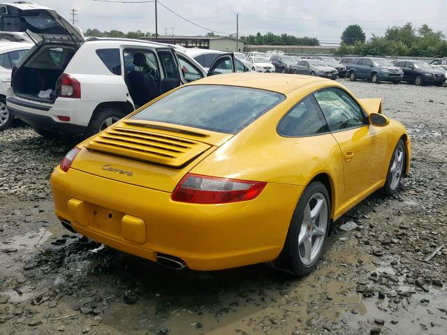 WP0AA299X5S716396 - 2005 PORSCHE 911 NEW GE YELLOW photo 4