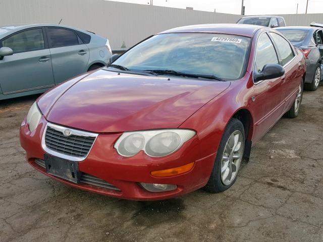 2C3HE66G13H526637 - 2003 CHRYSLER 300M RED photo 2