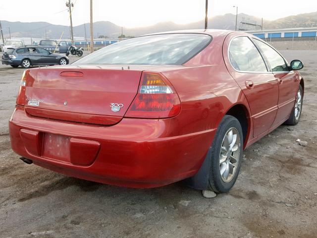 2C3HE66G13H526637 - 2003 CHRYSLER 300M RED photo 4