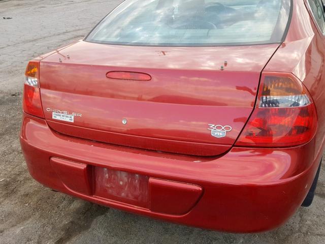 2C3HE66G13H526637 - 2003 CHRYSLER 300M RED photo 9