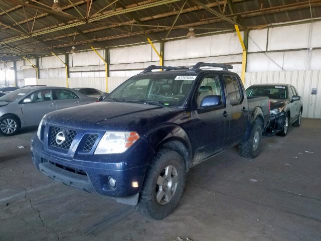 1N6AD0EV1AC418738 - 2010 NISSAN FRONTIER C BLUE photo 2