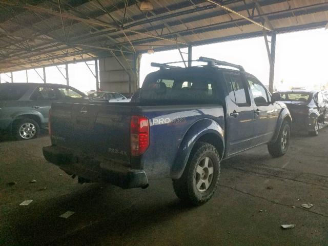 1N6AD0EV1AC418738 - 2010 NISSAN FRONTIER C BLUE photo 4