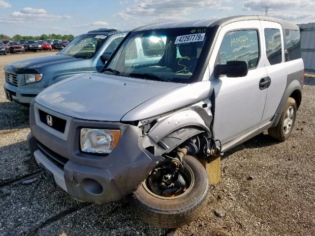 5J6YH28694L016065 - 2004 HONDA ELEMENT EX SILVER photo 2