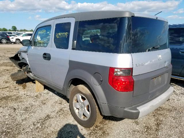 5J6YH28694L016065 - 2004 HONDA ELEMENT EX SILVER photo 3